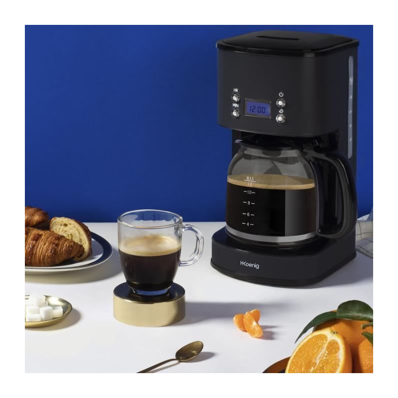 Programmable coffee maker - HKoeNIG - MG32 - 1.5 L (12 cups) - 1000 W