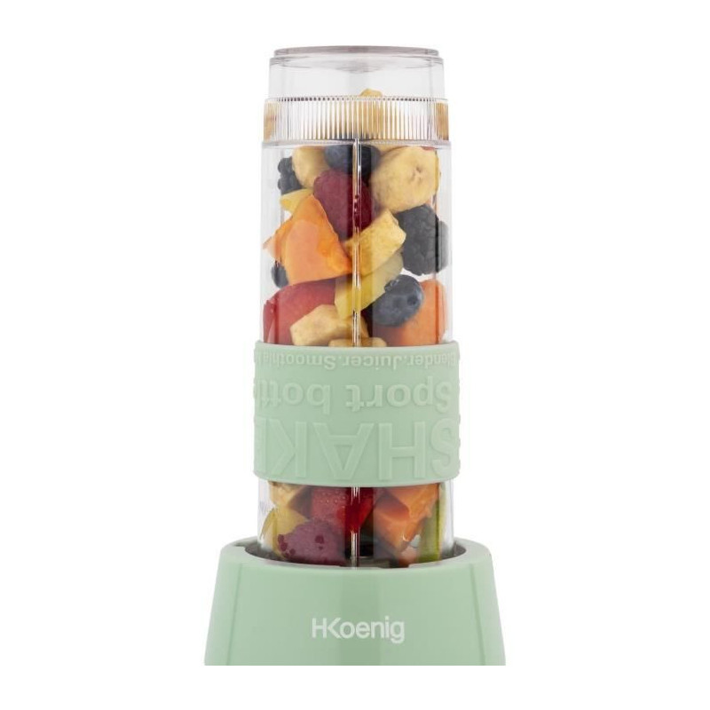 Mini blender - SMOO18 - 300 W - 570 mL - Pastel green - 2 bottles incl