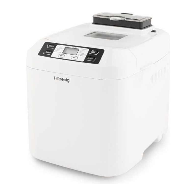 H.KoeNIG BAKE340 - Bread maker with seeds - 12 programs - 3 cooking le