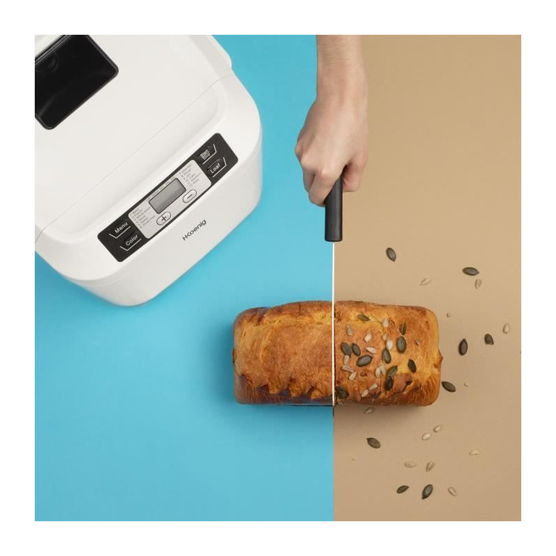 H.KoeNIG BAKE340 - Bread maker with seeds - 12 programs - 3 cooking le