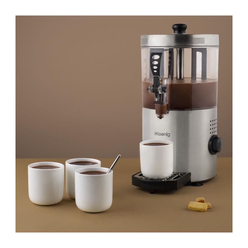 Hot chocolate dispenser - H.Koenig - SHK800 - 3 L - 1200 W - Stainless