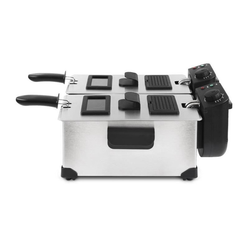 Hkoenig DFX600 - Double bin fryer 2x3l - 3600W - 2 Independent thermos