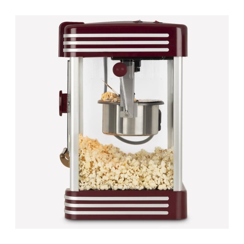 Popcorn machine - HKoeNIG - Retro design - Capacity 50g - Interior lig