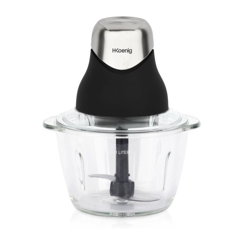 Mini electric chopper - H.Koenig - LEO8 - 320 W - 1 L glass bowl - Sta