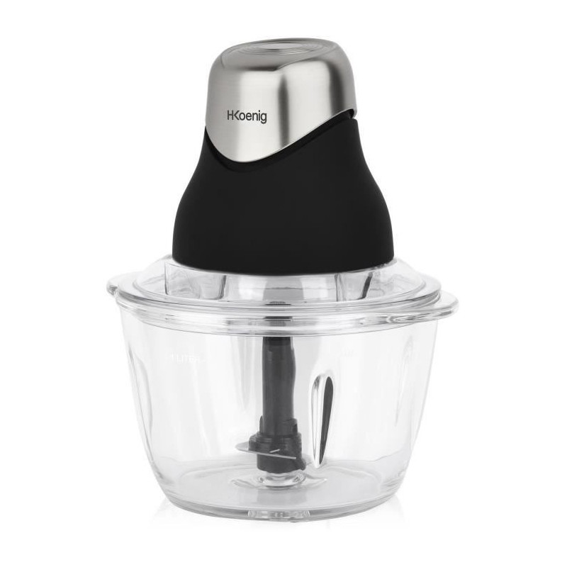 Mini electric chopper - H.Koenig - LEO8 - 320 W - 1 L glass bowl - Sta