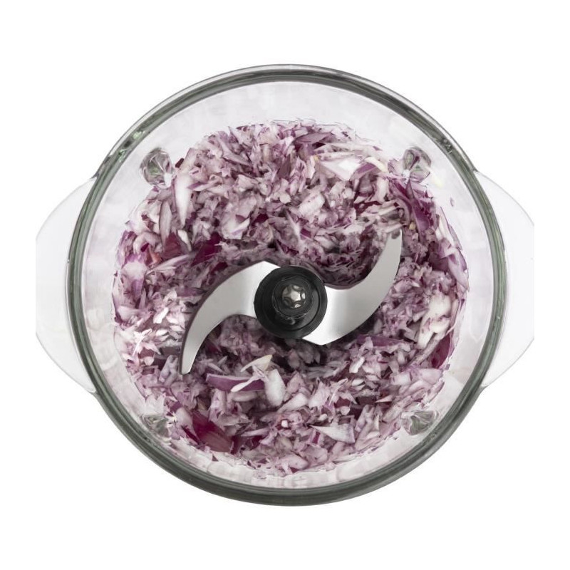 Mini electric chopper - H.Koenig - LEO8 - 320 W - 1 L glass bowl - Sta