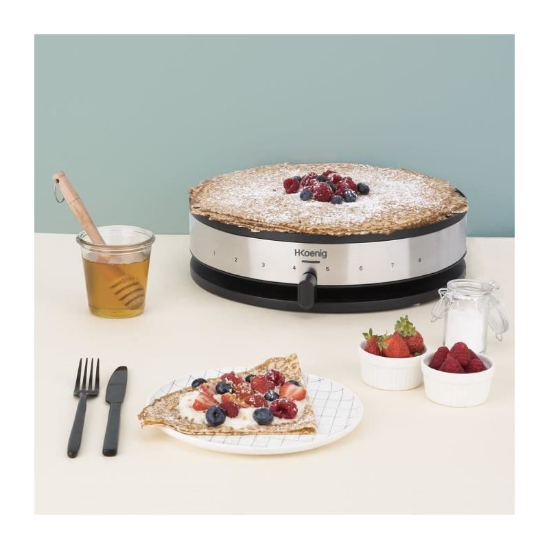 HKoeNIG KREP29 Crepiere 33cm - Temperature up to 230 ° C - 1300W - No