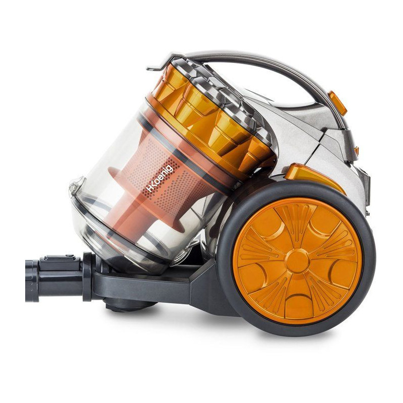 HKoeNIG Compact + bagless multicyclonic vacuum cleaner - Aluminum tele