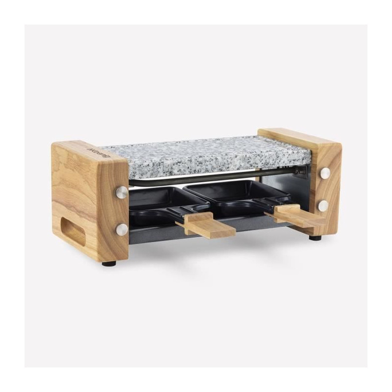 Raclette and cooking stone for 2 people - HKoeNIG - Wooden design