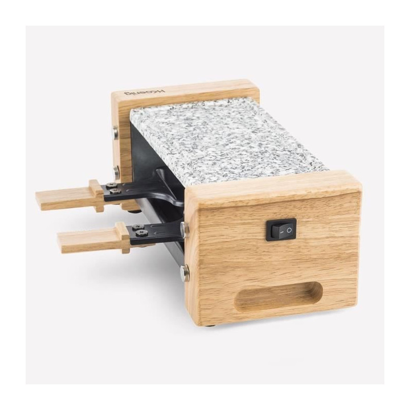 Raclette and cooking stone for 2 people - HKoeNIG - Wooden design