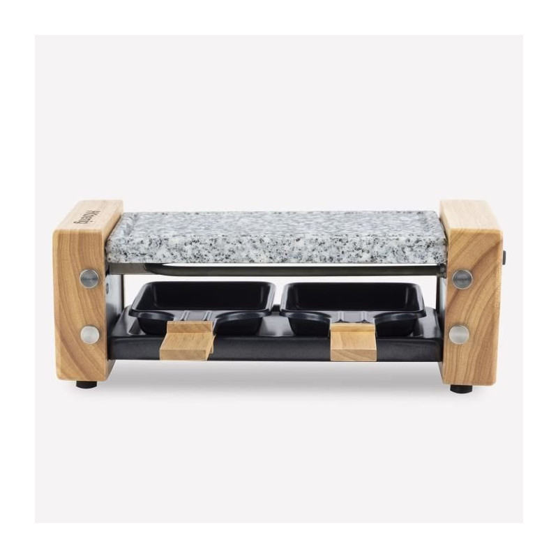 Raclette and cooking stone for 2 people - HKoeNIG - Wooden design