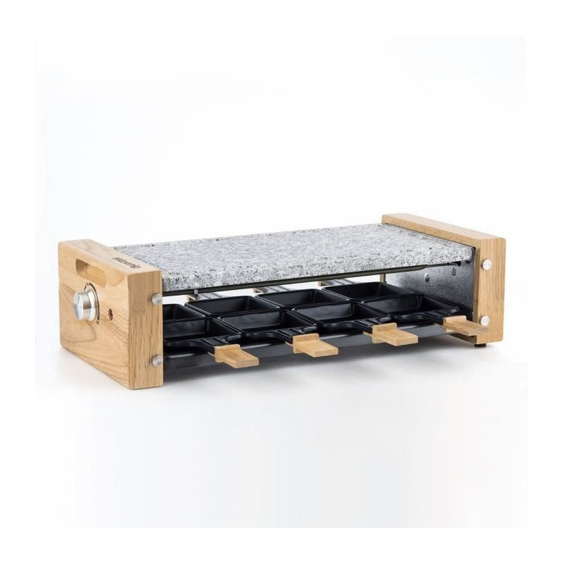 HKoeNIG raclette/grill appliance - 8 people - Wooden design - Cooking