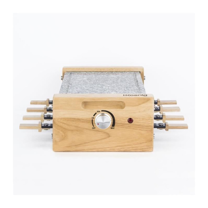 HKoeNIG raclette/grill appliance - 8 people - Wooden design - Cooking