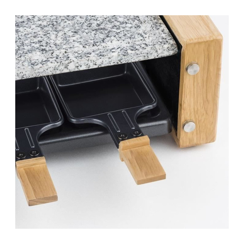 HKoeNIG raclette/grill appliance - 8 people - Wooden design - Cooking