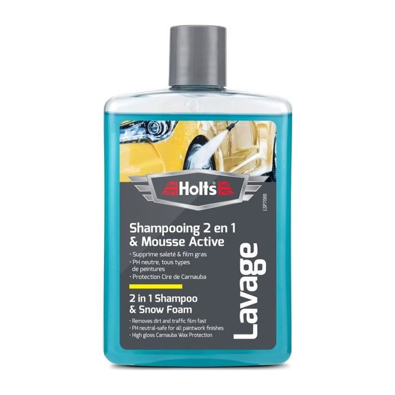 HOLTS Super Foaming Shampoo + Carnauba Wax - 475ml