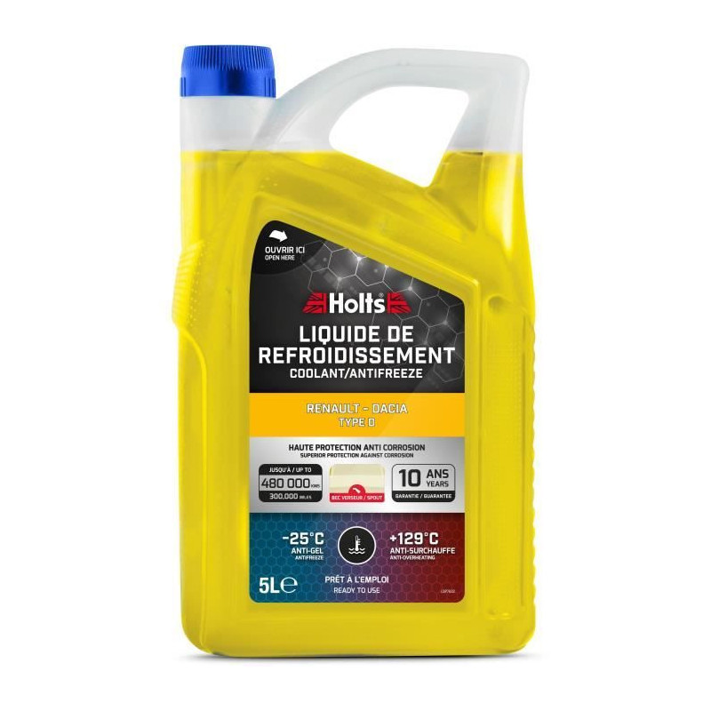 Coolant - HOLTS - HAFR0004B - Dedicated Renault-Dacia Type D 5L + Spou