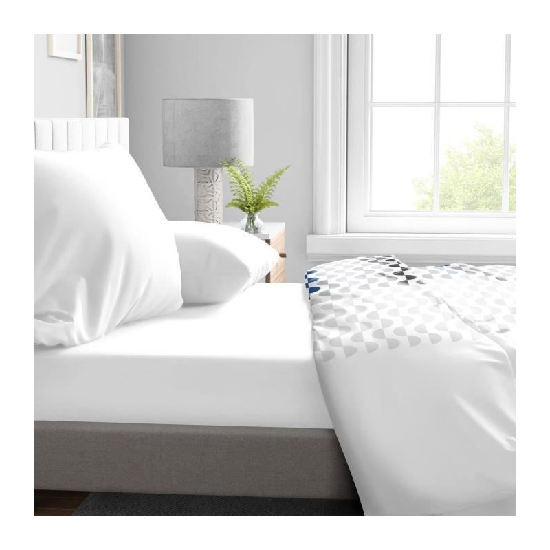 Fitted sheet - HOME LINGE PASSION - HP71764 - 140 x 190 cm + 30 cm bon