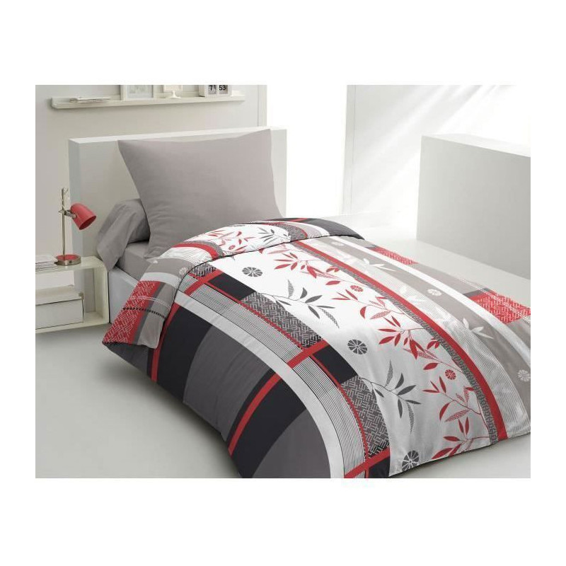 Microfiber bedding set - HOME LINGE PASSION - SHIZUOKA - Cover 140 x 2