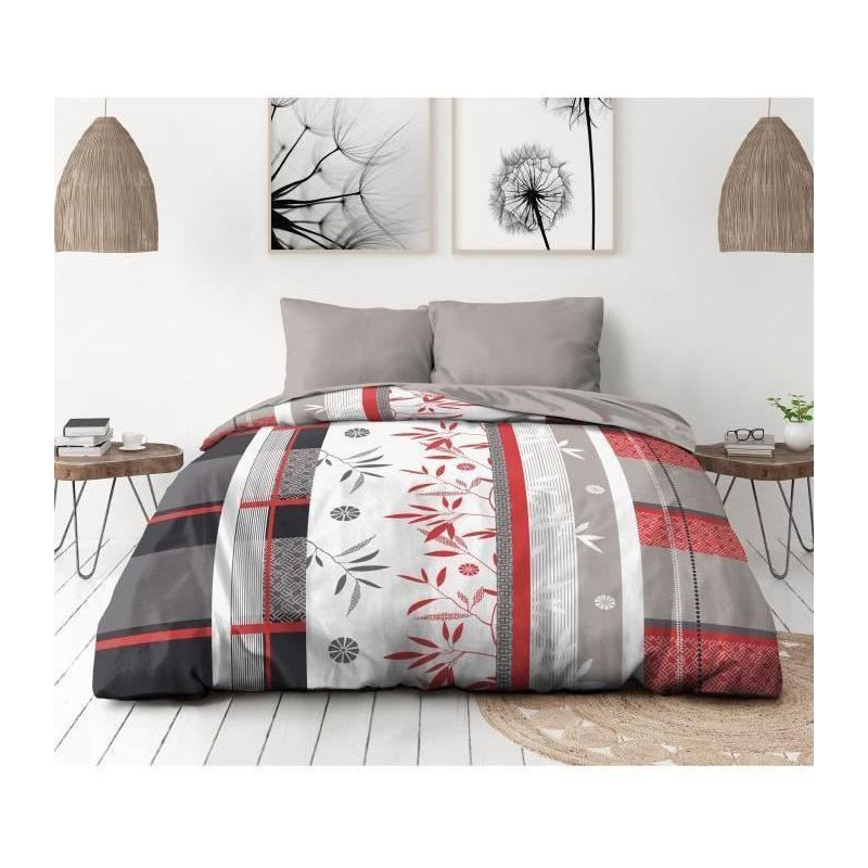Microfiber bedding set - HOME LINGE PASSION - SHIZUOKA - Cover 220 x 2