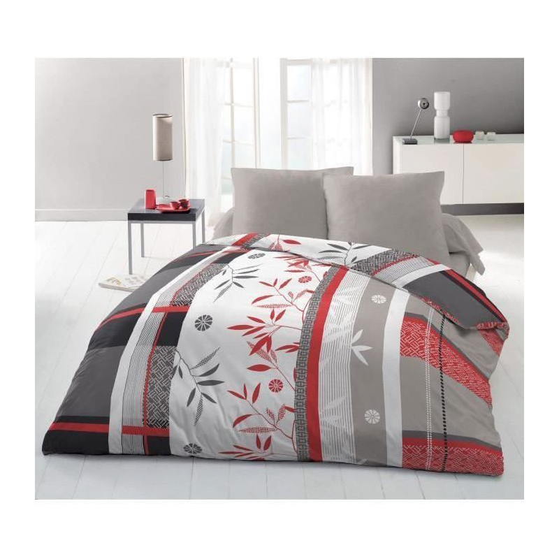 Microfiber bedding set - HOME LINGE PASSION - SHIZUOKA - Cover 220 x 2