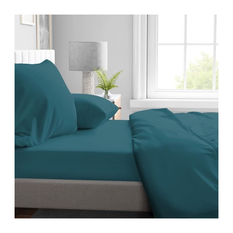 Fitted sheet - HOME LINGE PASSION - HP72119 - 82 g Microfiber - 140 x