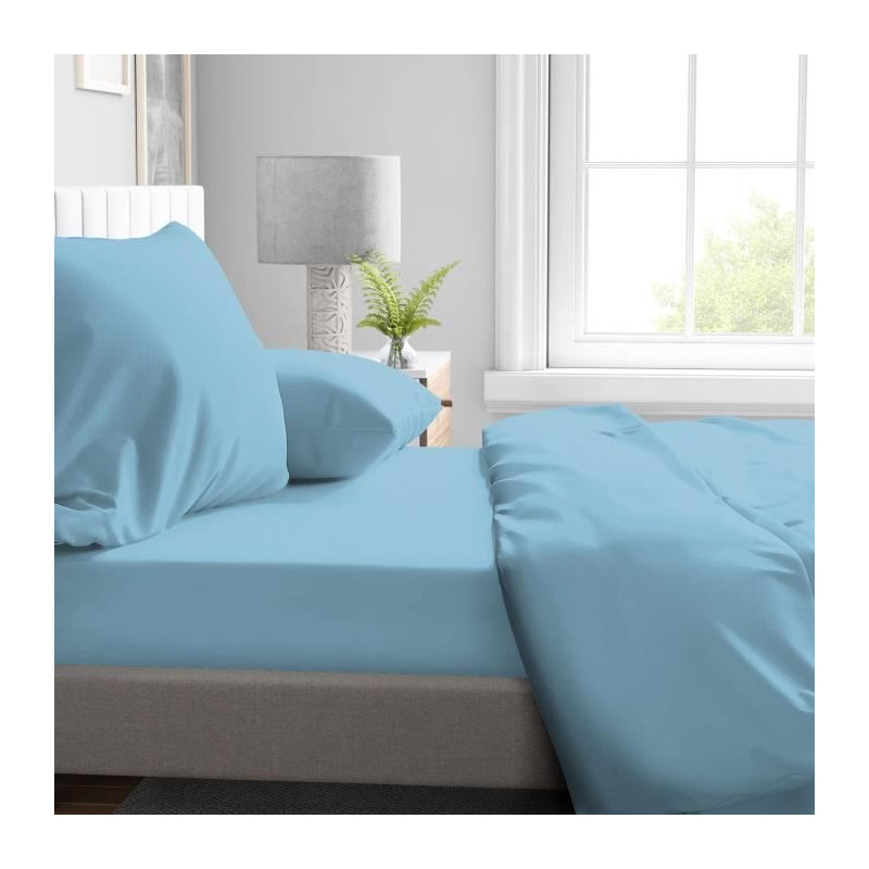 Fitted sheet - HOME LINGE PASSION - HP72121 - 82 g Microfiber - 180 x