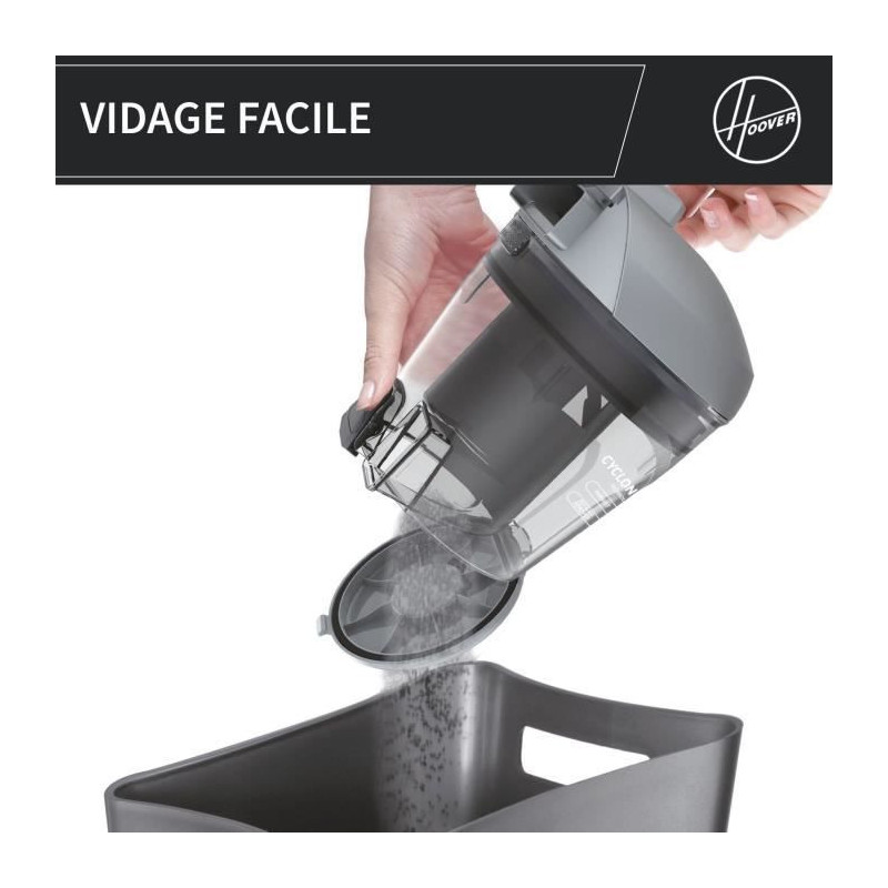 Bagless Canister Vacuum Cleaner - HOOVER - HP320PET - 850 W - 2 L - 75