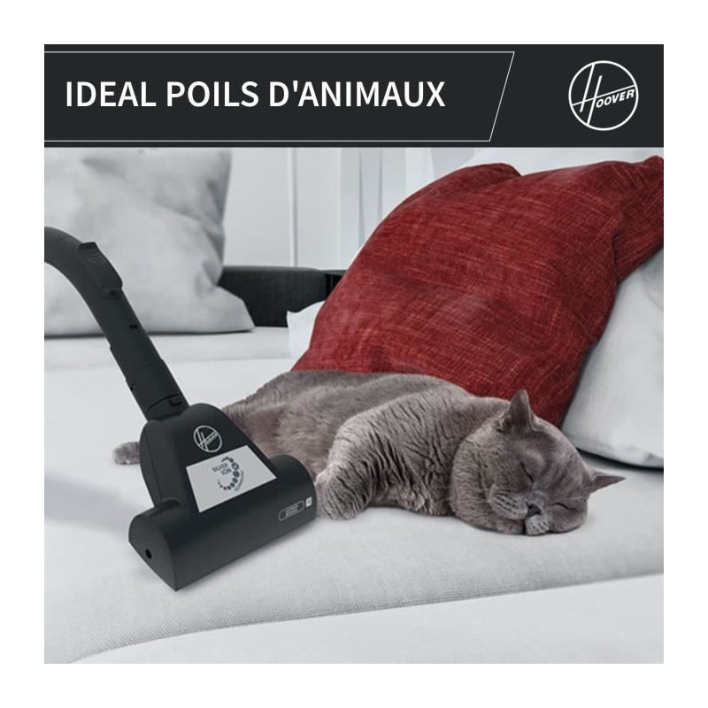 Bagless Canister Vacuum Cleaner - HOOVER - HP320PET - 850 W - 2 L - 75