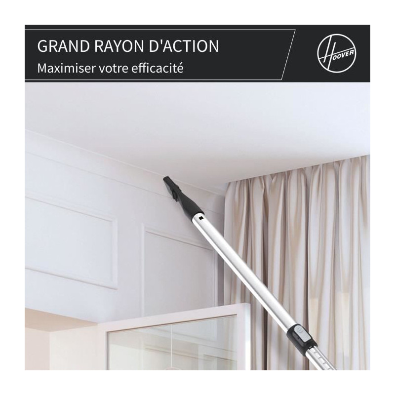 Bagless Canister Vacuum Cleaner - HOOVER - HP320PET - 850 W - 2 L - 75