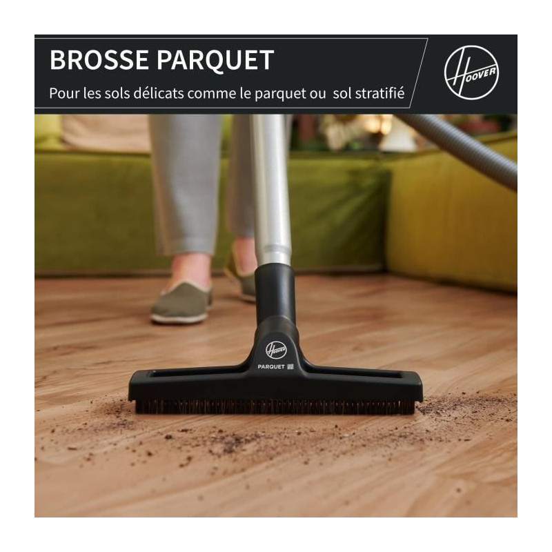 Bagless cylinder vacuum cleaner - HOOVER - HP110HM - 700 W - 78 dBA -