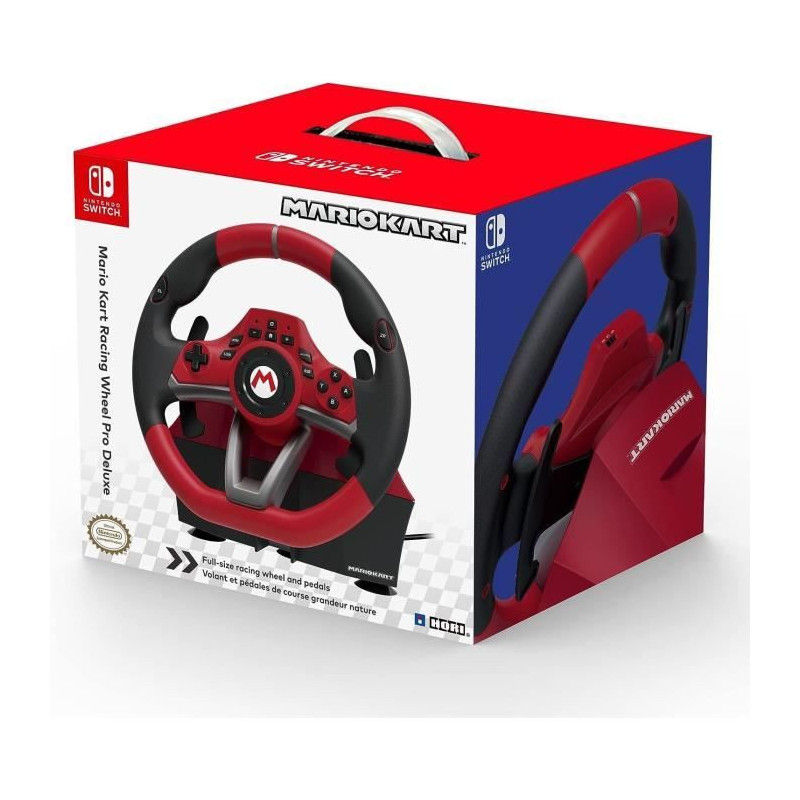 HORI Deluxe Mario Kart Deluxe Steering Wheel for Nintendo Switch