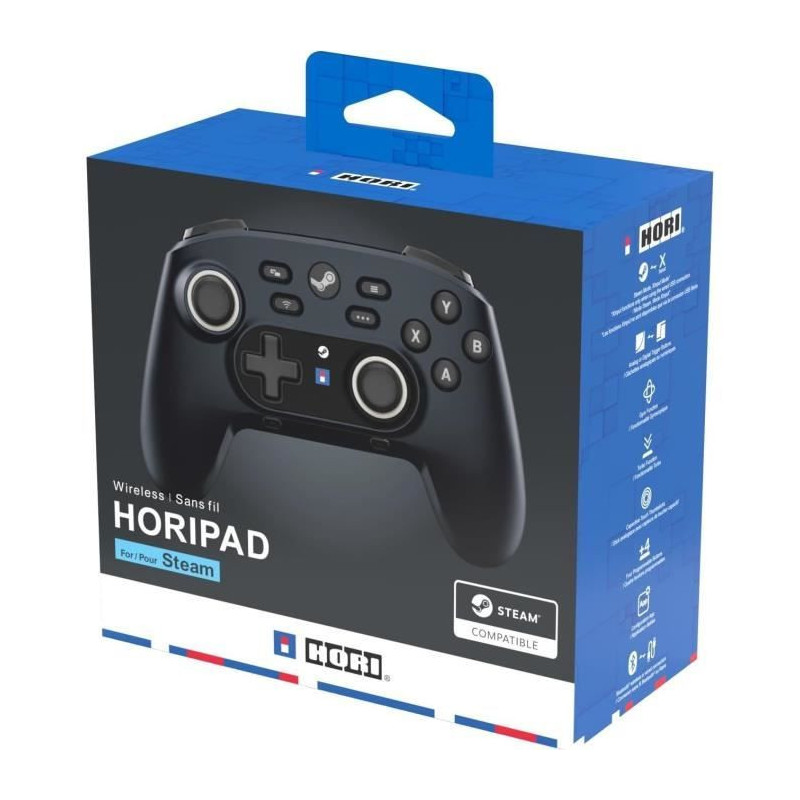 Wireless Pro Controller - HORIPAD - Midnight Black for PC - Black