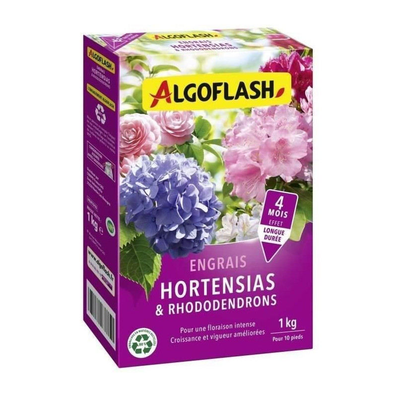 Hortensias and rhododendrons fertilizers - Algoflash Naturasol - 1 kg