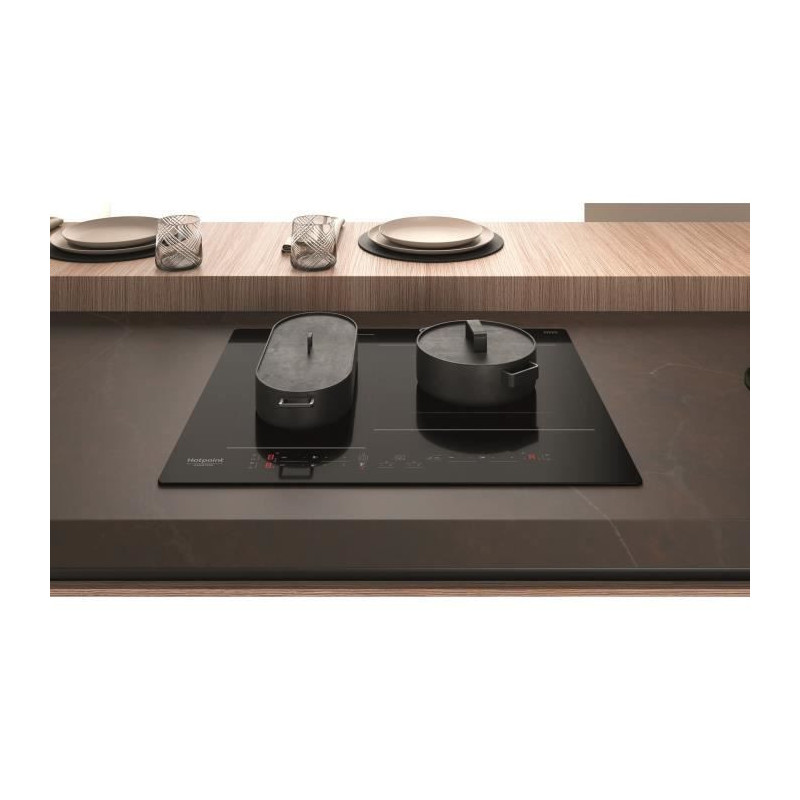HOTPOINT HB2760BNE - Induction hob - 3 zones - 7200W total - L 59 cmX