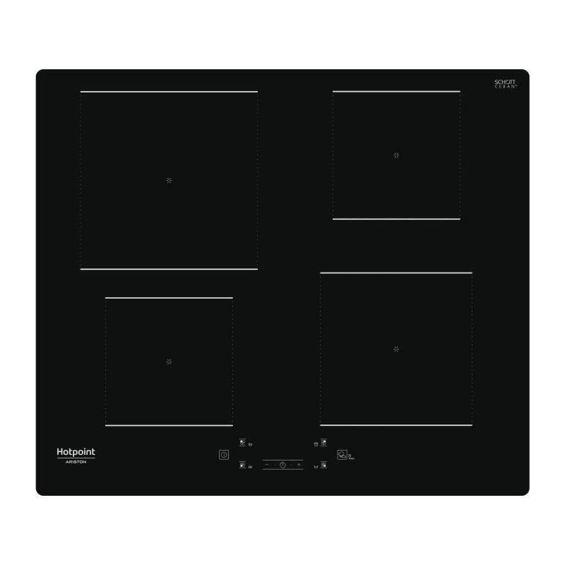 HOTPOINT - HQ5660SNE - Induction hob - 4 burners - 7200W - L60 cm - Bl