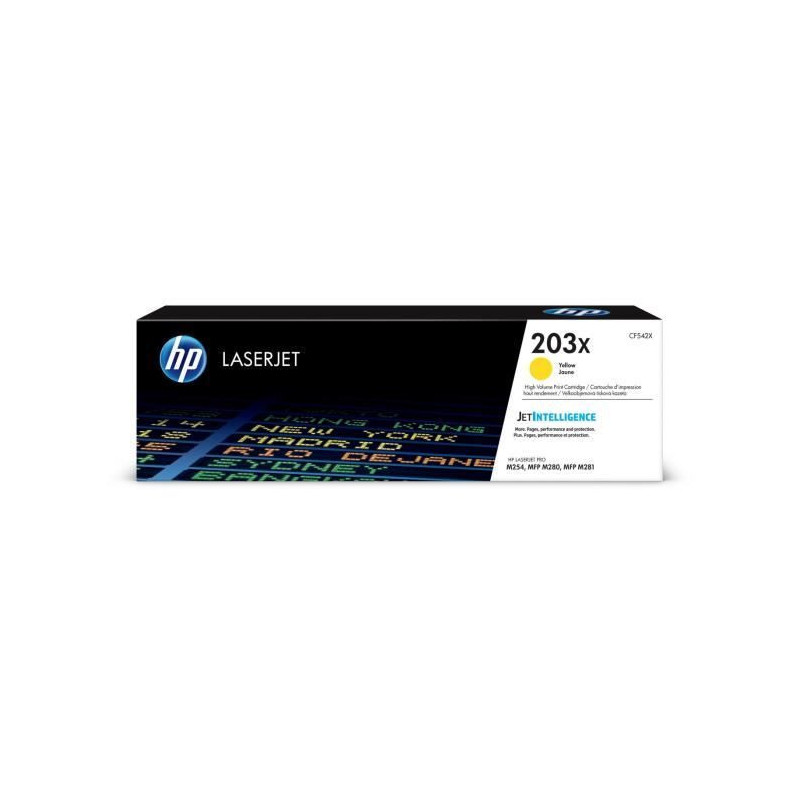 HP 203X Genuine LaserJet Yellow Toner Large Capacity (CF542X) for HP C