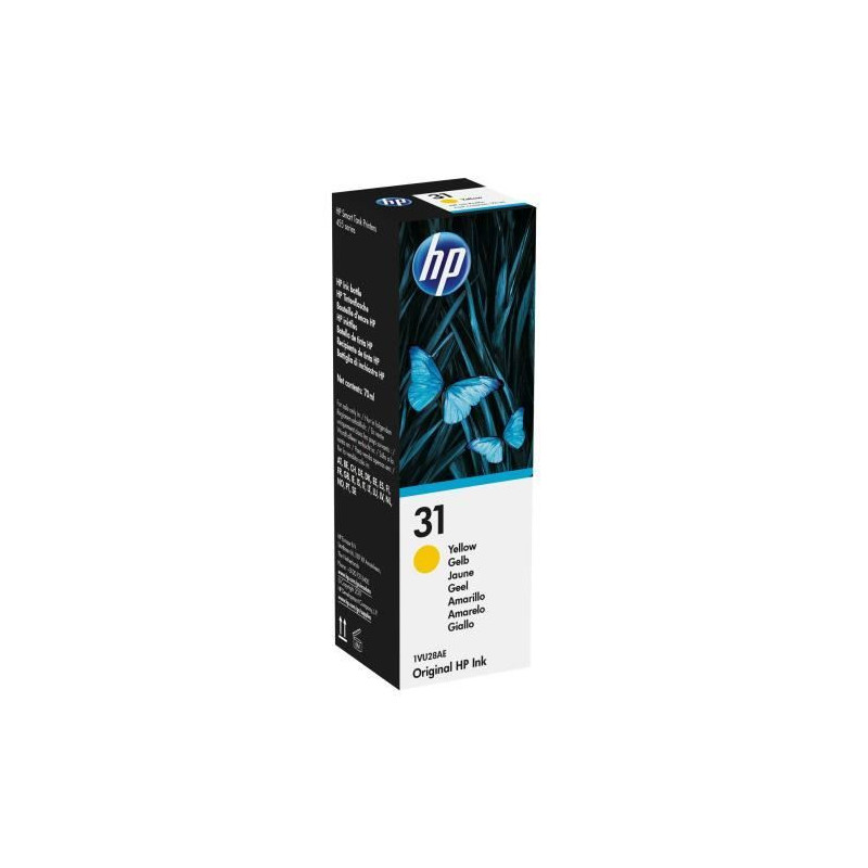 HP 31 Genuine Yellow Ink Bottle 70 mL (1VU28AE) for HP Smart Tank 455/