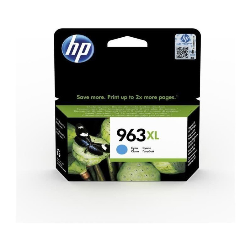 HP 963XL Inkjet Cartridge - Cyan - Inkjet