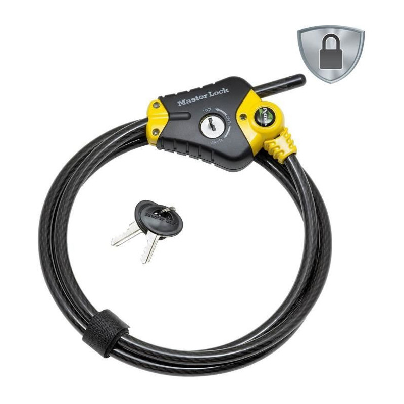 Anti-theft - MASTER LOCK - Python 8433EURD - Adjustable length from 30