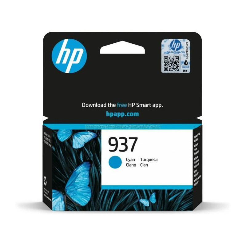 HP 937 Genuine Cyan Ink Cartridge