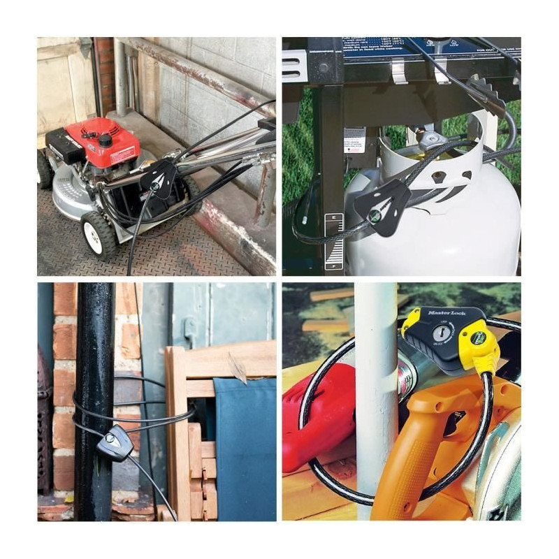 Anti-theft - MASTER LOCK - Python 8433EURD - Adjustable length from 30