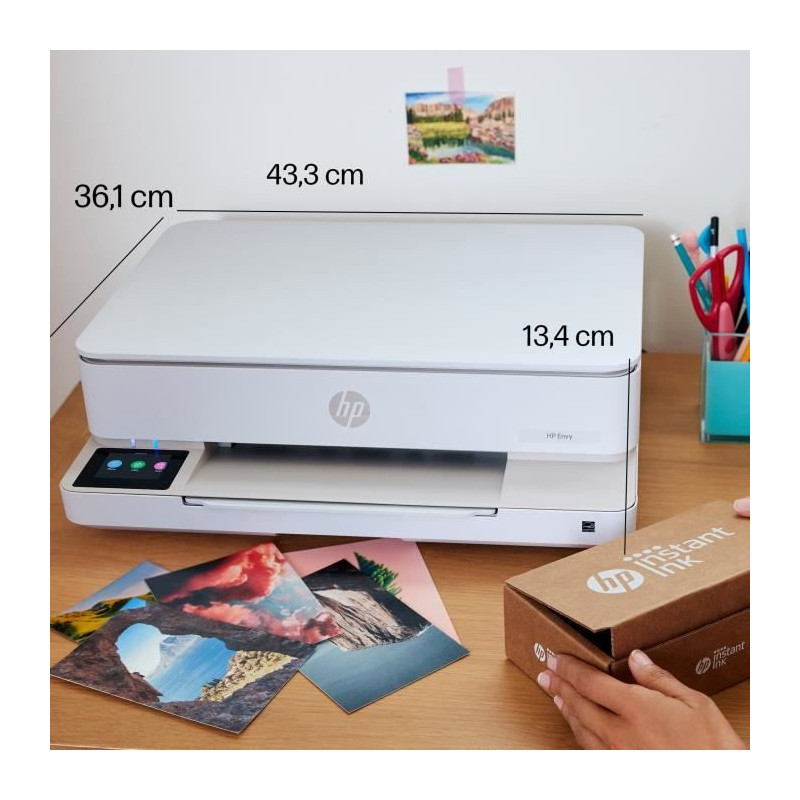 HP Envy 6110e Color Inkjet All-in-One Printer - Copy Scan - 3 months o