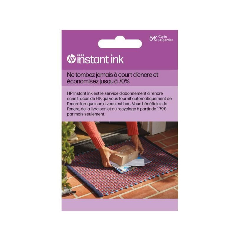HP Instant Ink Prepaid Card - Original HP Cartridge Delivery Subscript