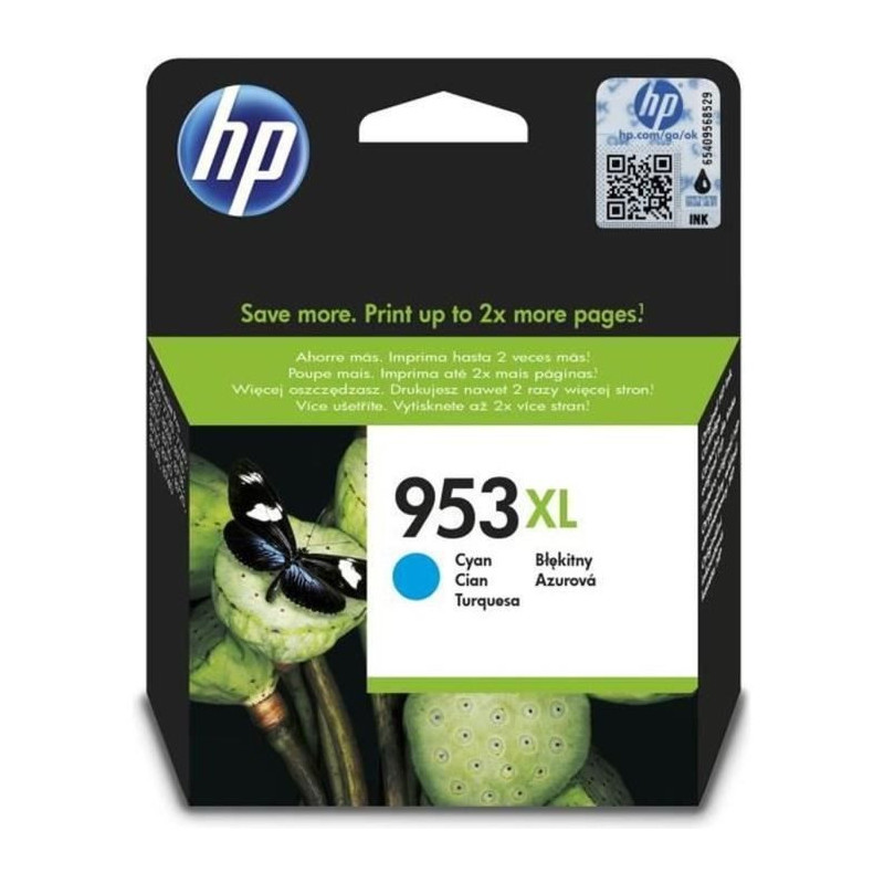 HP 953XL Original Cyan High Yield Ink Cartridge for HP OfficeJet Pro 8