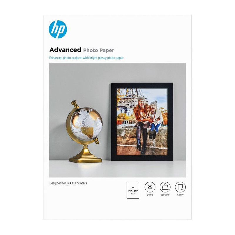 HP Q5456A Photo Paper - 25 Sheets A4 - Pack of 1 - Glossy