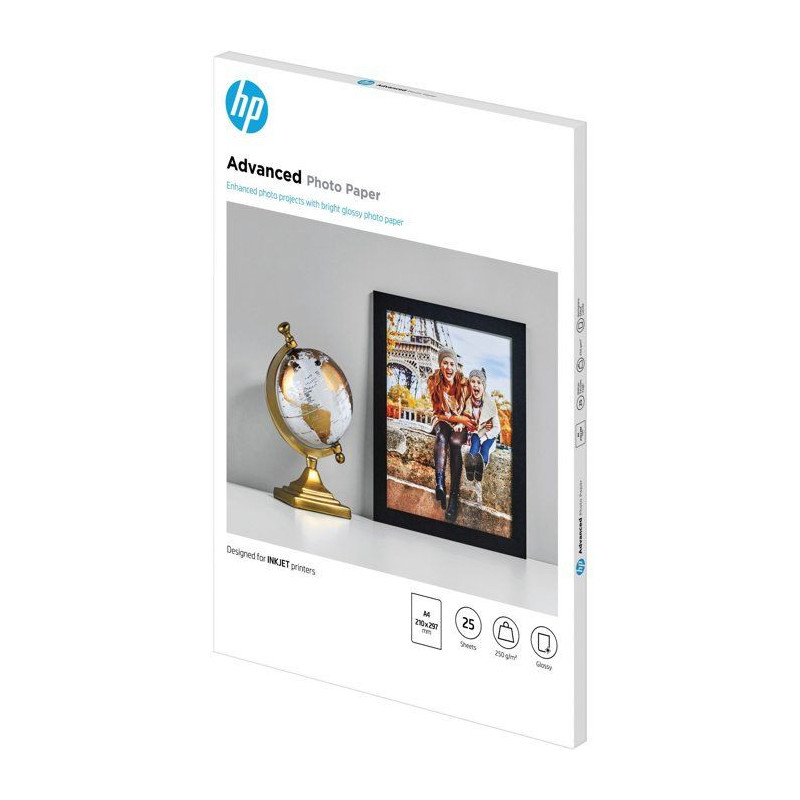 HP Q5456A Photo Paper - 25 Sheets A4 - Pack of 1 - Glossy
