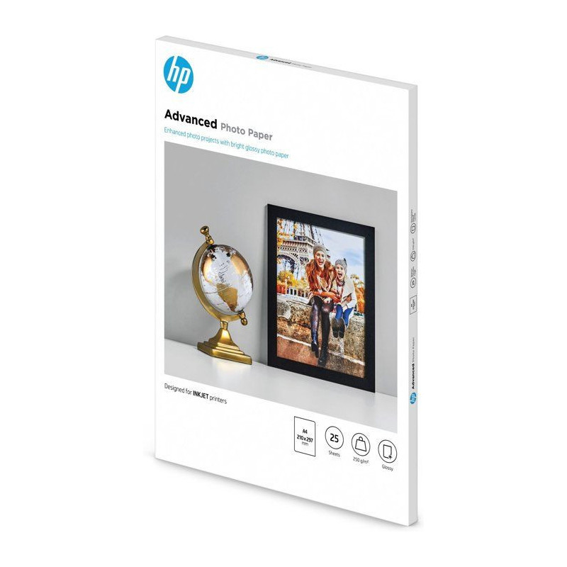 HP Q5456A Photo Paper - 25 Sheets A4 - Pack of 1 - Glossy