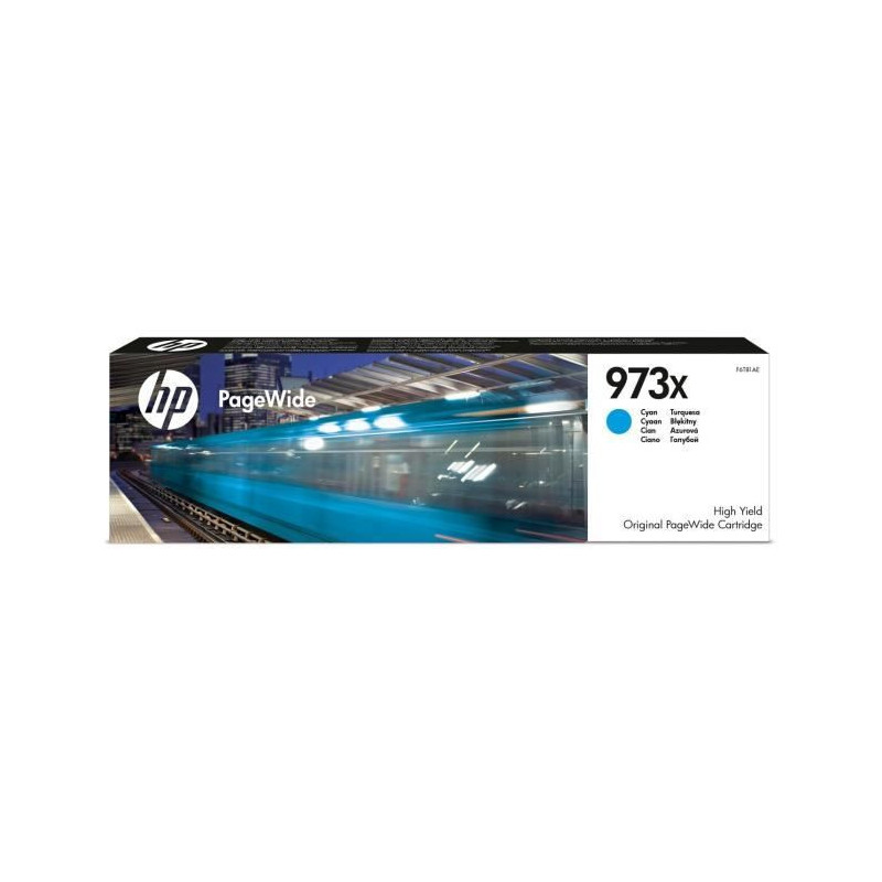 HP 973X high yield ink cartridge - Cyan original PageWide cartridge