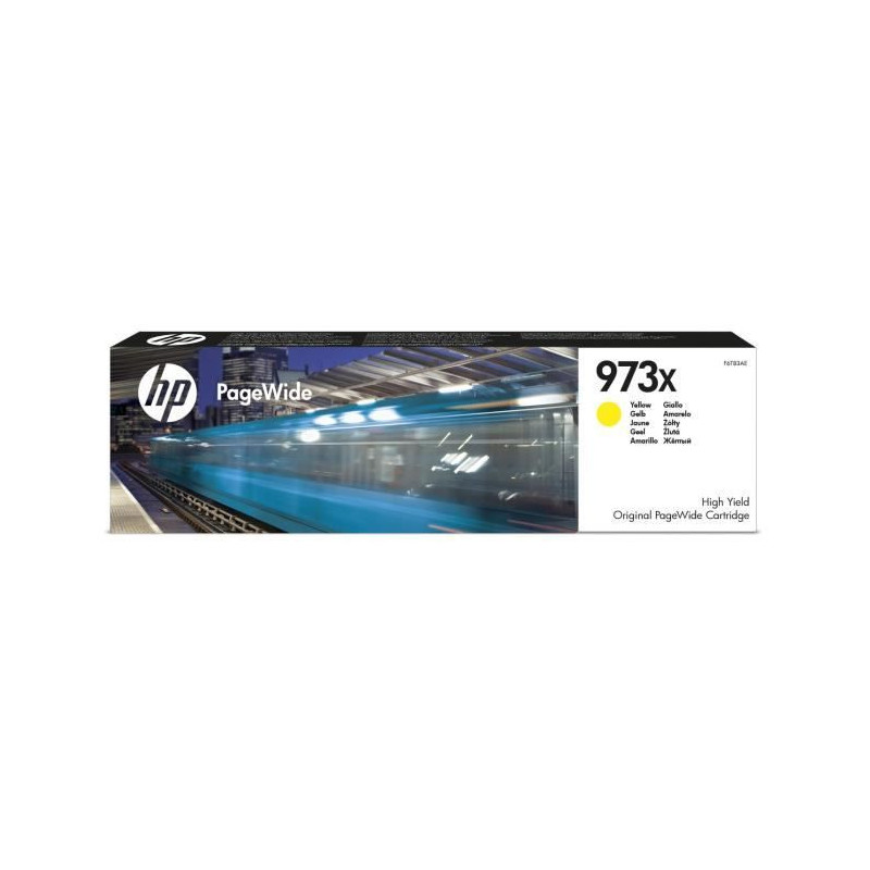 HP 973X Genuine PageWide Large Capacity Yellow Ink Cartridge for HP Pa