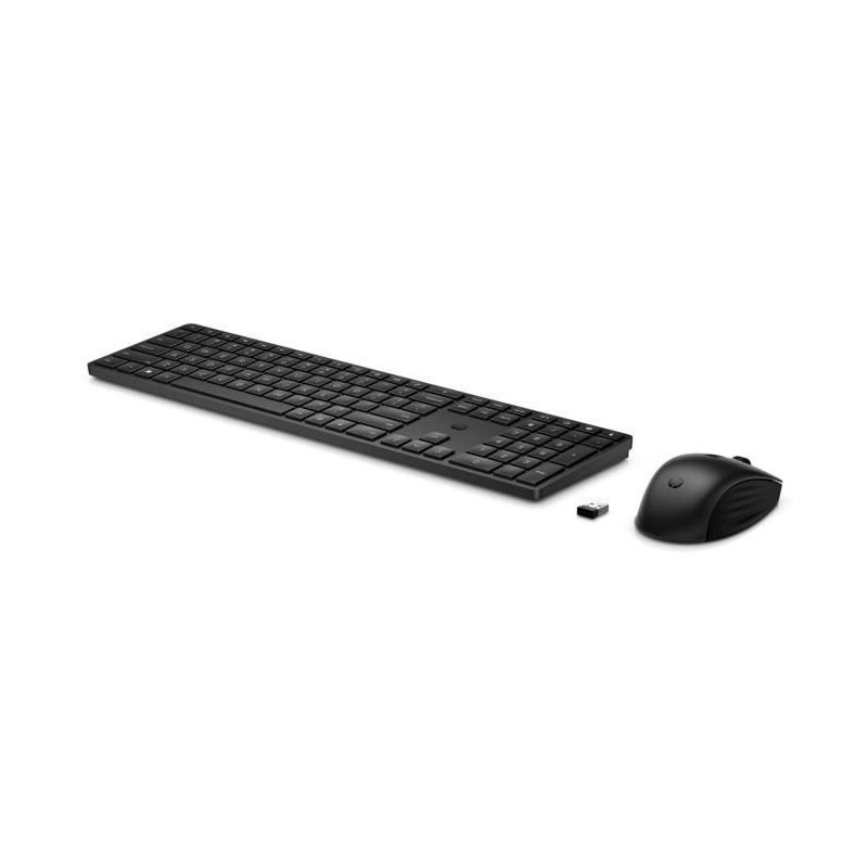 HP 650 Wireless Keyboard Mouse Set - AZERTY - Black - USB Dongle Inter
